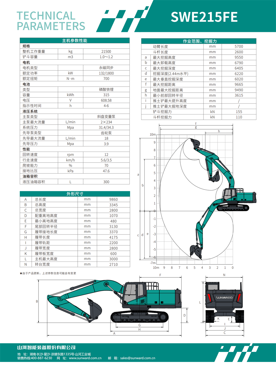 SWE215FE 電動挖掘機(jī)